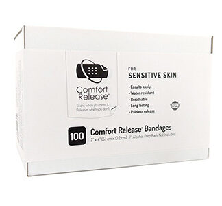 Comfort Release® 2"x4" Bandages (Box of 100)