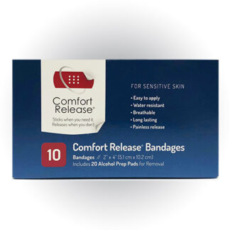 Comfort Release® 2"x4" Bandages (Pack of 2, 20 Total)