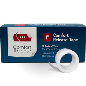 Easy tear waterproof transparent tape for IV securement and dressings after surgery